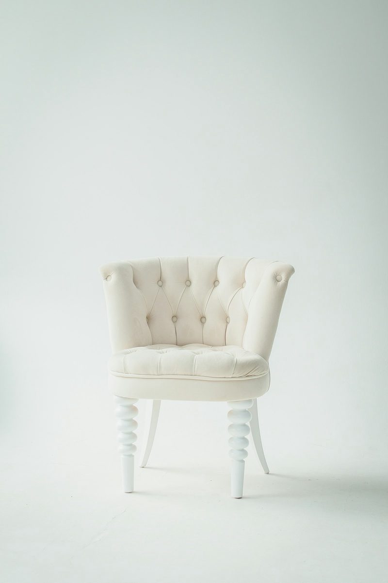 Cane and teak lounge chair